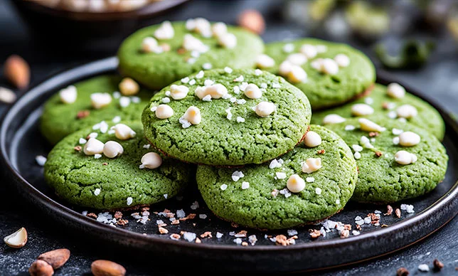 La combinación que necesitas: galletas de matcha y chocolate blanco