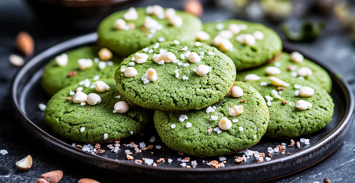La combinación que necesitas: galletas de matcha y chocolate blanco