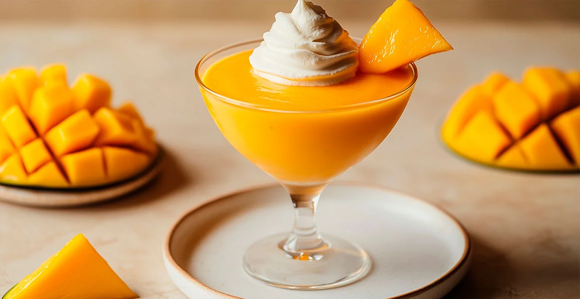 El verano se acompaña con un cremoso mousse de mango