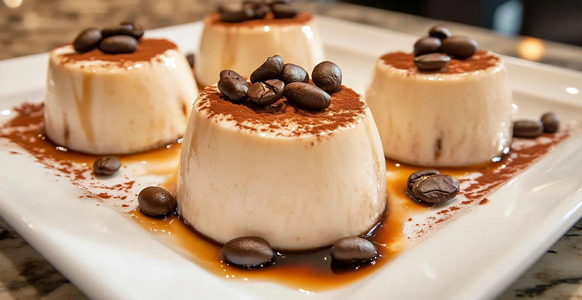 Prepara la mejor panna cotta de café