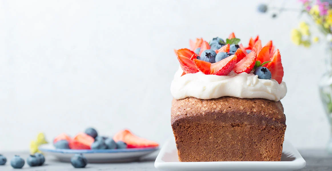 Hornea conmigo un rico panqué de fresas