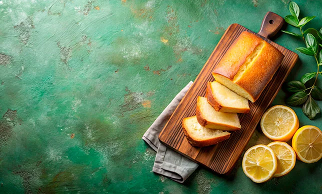 Esponjoso panqué de naranja