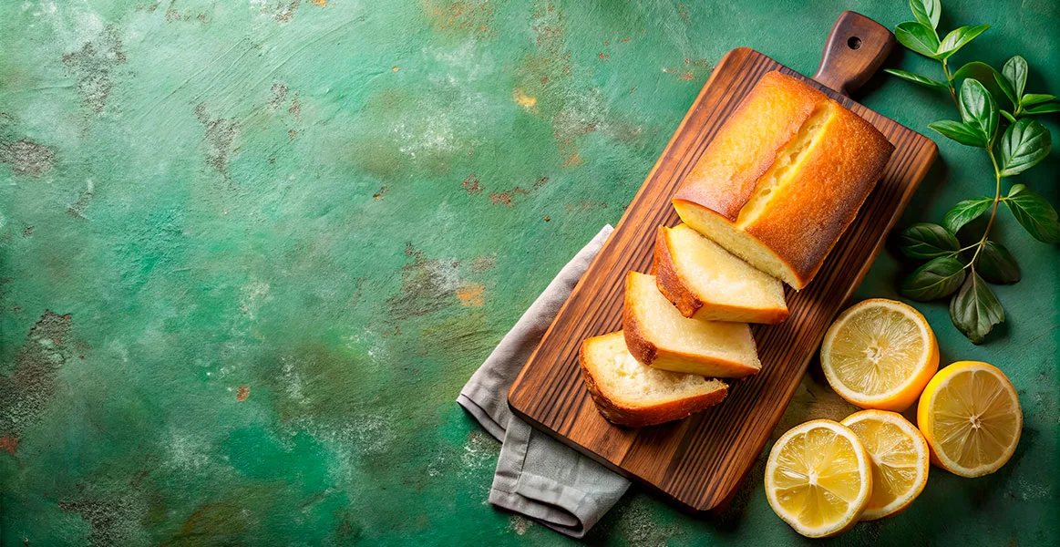 Esponjoso panqué de naranja