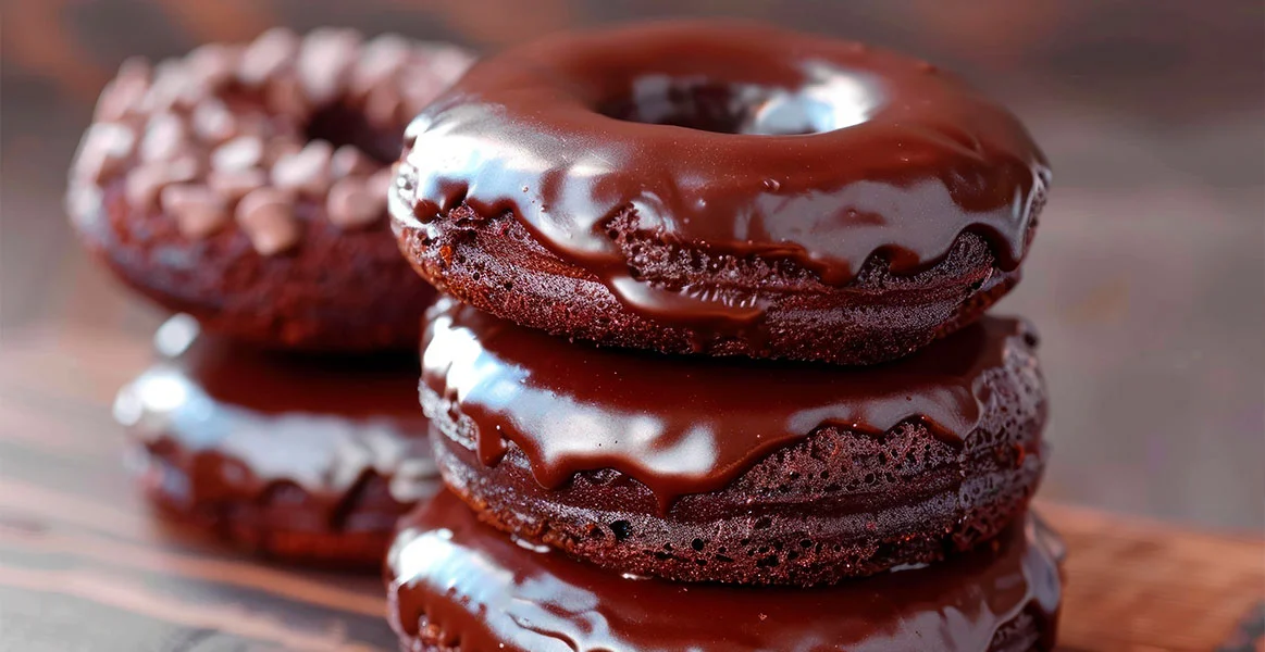 Prepara una donas ligeras de chocolate en tu air fryer