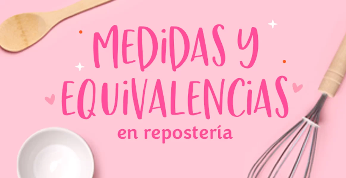 Toma nota de las medidas correctas en repostería