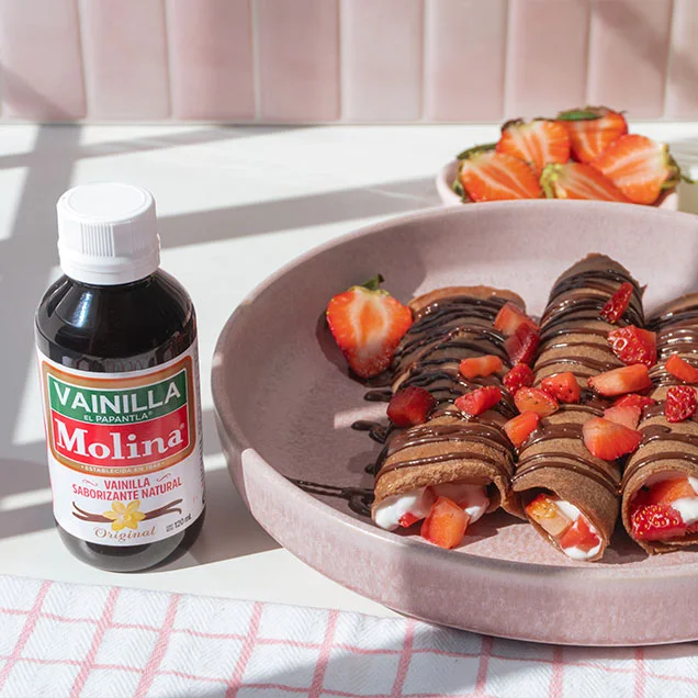 Crepas saludables de chocolate