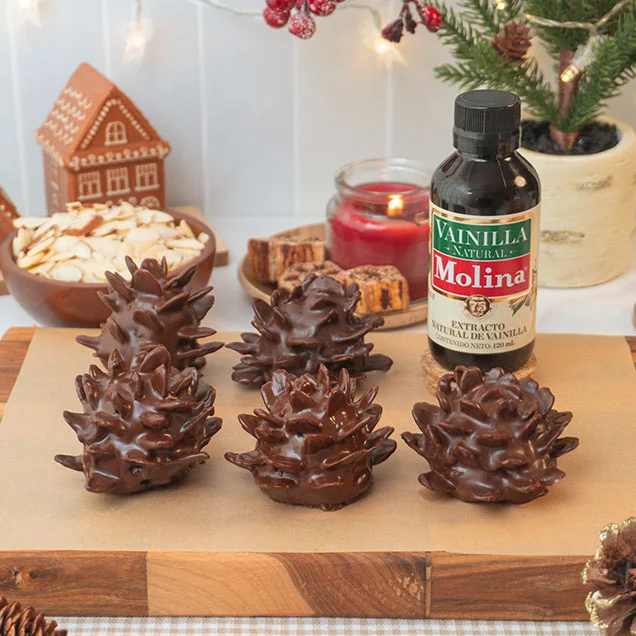 Trufas fit navideñas