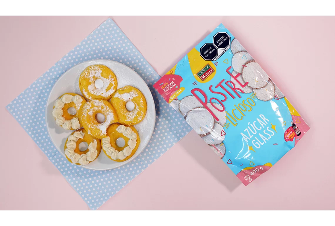 Mini donas de pastel de zanahoria sin horno