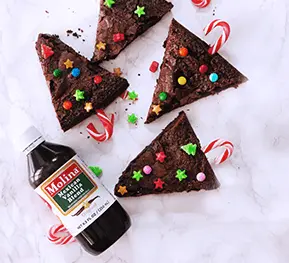 Brownies navideños